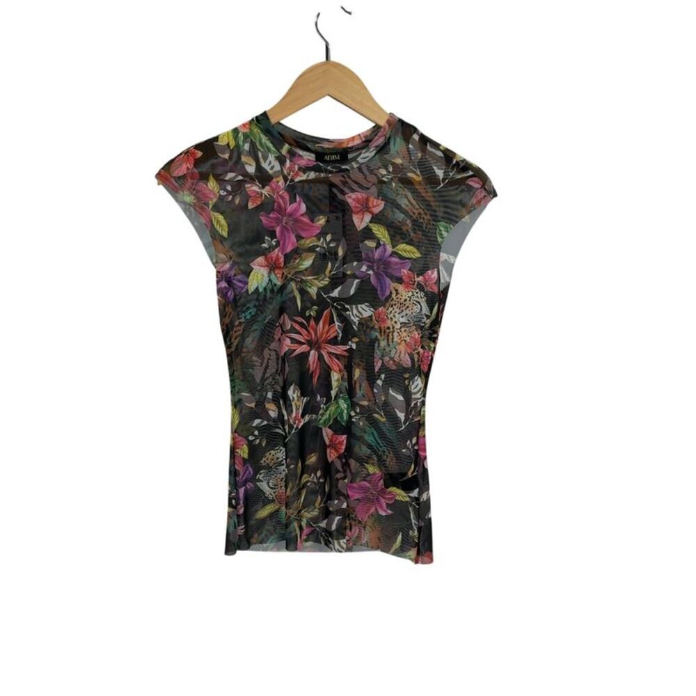 Afrm Women Nina Top Black S